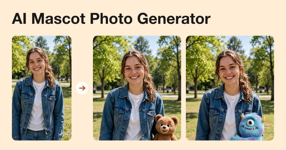 AI Mascot Photo Generator: Add a Cute 3D Mascot to Any Photo